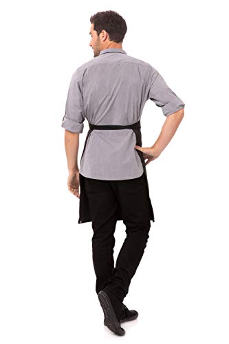 Chef Works Unisex Butcher Apron With Contrasting Ties, Pinstripe, One Size #TOP2