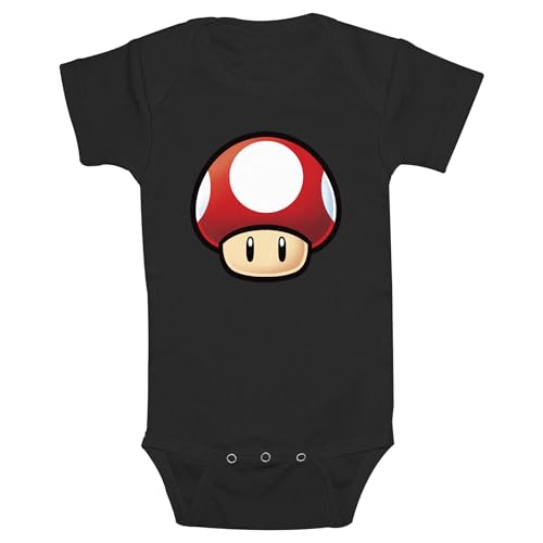 Infant's Nintendo Classic Red Mushroom Bodysuit