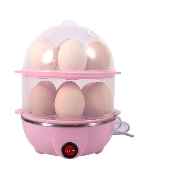 Keshmart Multi-Function Electric 2 Layer Egg Boiler Cooker &Steamer, Double Layer Egg Boiler Electric Automatic off 14 Egg Poacher for Steaming, Cooking, Boiling and Frying-picture-14