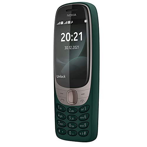 Nokia 6310 (2021) Dual-Sim 16Mb Rom + 8Mb Ram (Gsm Only | No Cdma) Factory Unlocked 2G Gsm Cell-Phone (Dark Green) - International Version #TOP2