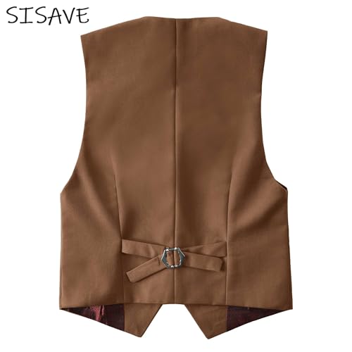 Boys Vests Slim Formal Suit Vest for Wedding Homecoming with Pockets2