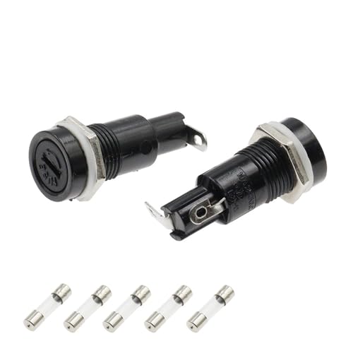 Support de fusible en verre 5x20mm type porte-fusible à visser sur panneau 6A SCI