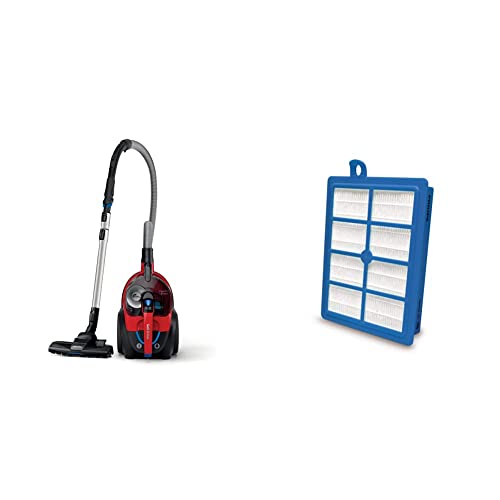 Philips PowerPro Expert Aspirateur sans Sac - 900 W avec Filtre Anti-allergènes H13 et Brosse TriActive (FC9729/09) & Philips FC8038/01 Filtre Aspirateurs Filtre Sortie...