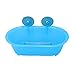 Wontee Bird Bath with Mirror Toy Fixable Parrot Bathroom Tub for Small Brids Parrot Canary Budgies Parakeets