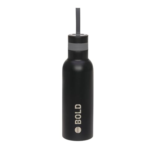 Bouteille pour enfants 750 ml gourde inox sans BPA pour l'école gourde noire