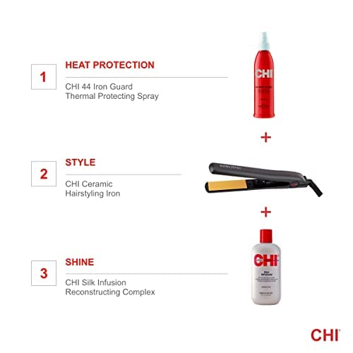 Chi Original Ceramic Hair Straightening Flat Iron| 1" Plates | Blue Sand | Professional Salon Model Hair Straightener #TOP1