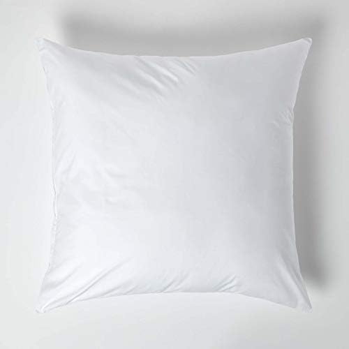 HOMESCAPES White Pure Egyptian Cotton Pillowcase Standard Size 200 TC 400 Thread Count Percale Equivalent Housewife Pillow Case