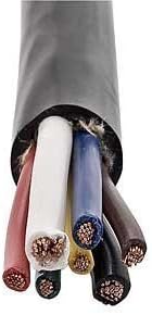 10- FEET 7 WIRE TRAILER CABLE 2-10 GAUGE 1-12 GAUGE AND 4-14 GAUGE FOR RV CAMPER TRAILER UTILITY TRAILER