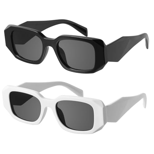 Image of mosanana Trendy Rectangle Sunglasses for Women Men-Goulding
