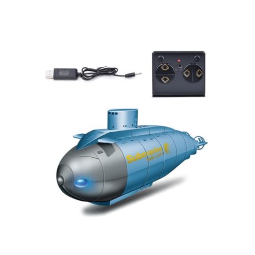 Funwetrike Mini sous-marin RC pour adulte, télécommande 6 canaux étanche, bateau, plongée pour piscine, baignoire, parcs aquatiques, cadeaux d'été
