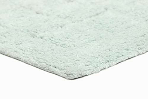 Image of THE HOME TALK Cotton Bathmats | Water Absorbent Runners | Regular Striped Rugs | Floor Mats for Kitchen, Bathroom & Sink | Ultra Soft Mats | Non-Slip Store (Dusky Blue 2, 50x80 CM)