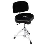 ROC-n-Soc Gaslift-Drumhocker Sattel-Sitz + Lehne Schwarz