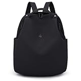 Nawoshow Mini Nylon Women Backpacks,Small Ladies backpacks Casual Lightweight Shopping Travel Daypack (Black)