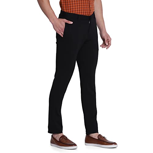 Image of Siea Casual Solid Khakis in Brown