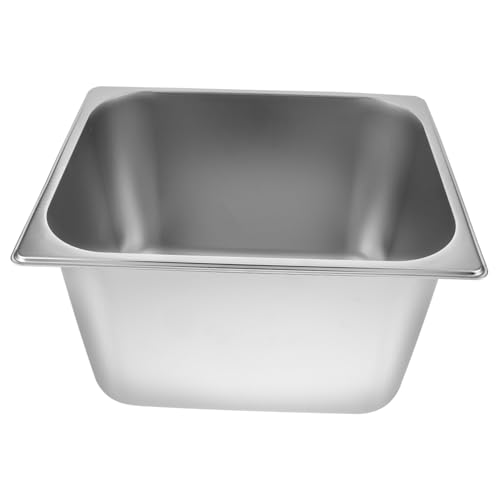 GRIRIW Buffet Platter Vegetable Buffet Server Food Plate for Buffet Bread Buffet Tray Buffet Rectangular Tray Catering Buffet Warmers Food Tray Heater Canteen Tray Stainless Steel Silver