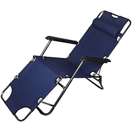 Folding Zero Gravity Camping Chair Summer Folding Beach Chair Sun Loungers Outdoor Folding Recliner Portable Back Fishing Chair Wild Camping Beach Stool Rest Bed Sunbed For Home (Blue)