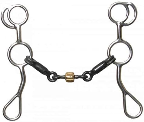 Showman Stainless Steel Training Snaffle Bit w/ 7 1/4 Cheeks
