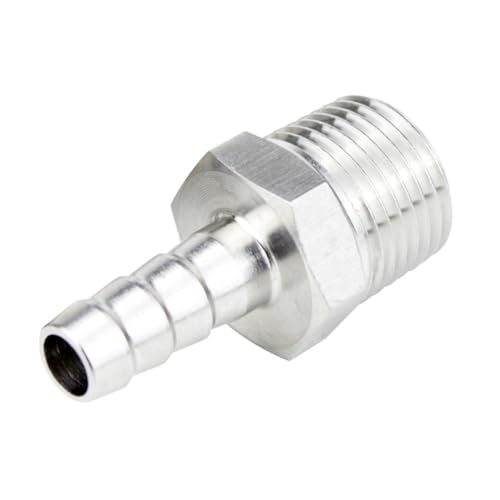 Conector inox 304 de manguera a rosca M18 para alta presión industrial resistente 3