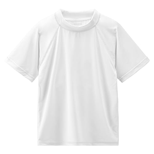 Image of Boy's UPF 50 Rash Guard Swim Shirts Short Sleeve Sun Protection SPF Fishing Surfing Water Beach Shirts Quick Dry
