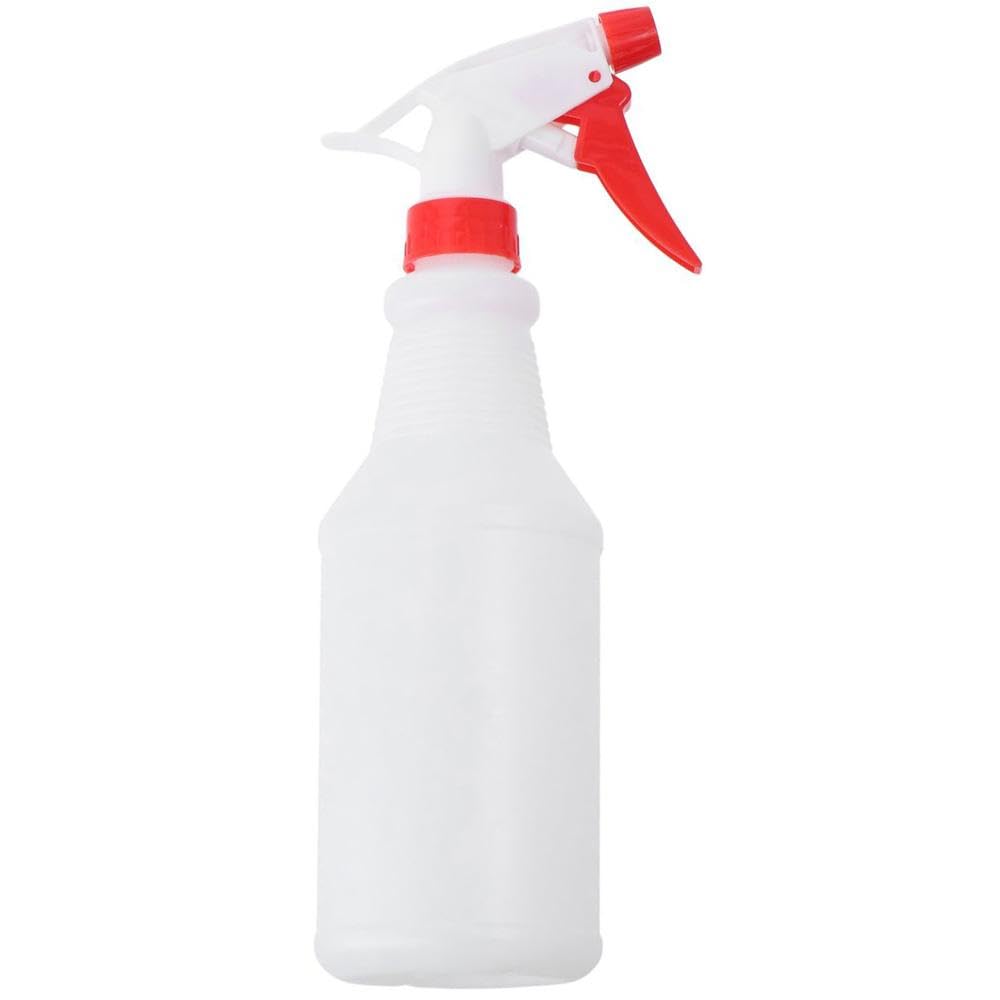 AllGIFT Plastic Spray Bottles, 16 Oz Empty Container, 500ml Refillable Bottle, Reusable Water Spray Bottles for Home Garden Plant Kitchen, White