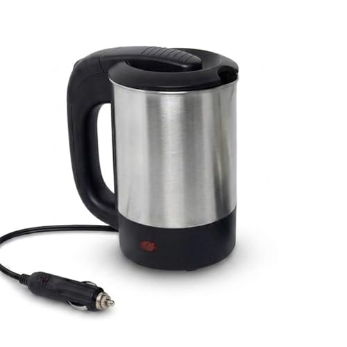 12V Araç İçi Su Isıtıcı Kettle 500 ML Paslanmaz Çelik