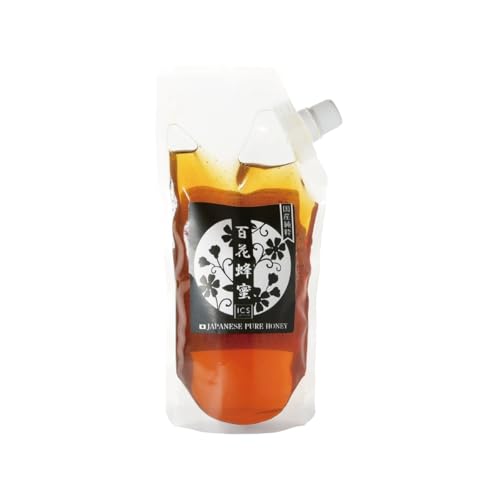 ICSselection 国産 はちみつ 百花 蜜 純粋 蜂蜜 天然 国産はちみつ 350g 無添加 パウチタイプ ハチミツ パウチはちみつ 便利な パウチ 容器 詰め替え用にも 国産蜂蜜 (350g, 国産百花蜜)