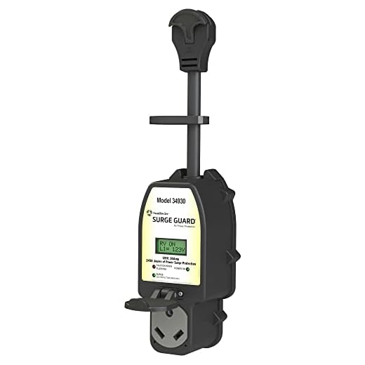 Southwire 34930 Surge Guard 30A - Full Protection Portable with LCD Display, Black