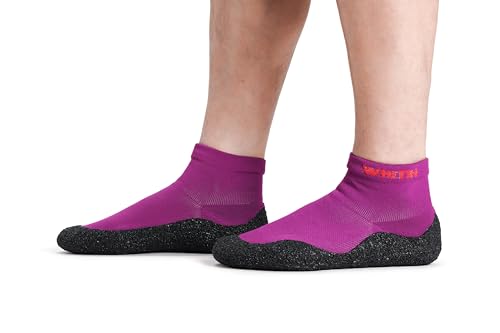 Image of WHITIN Ultra Portable Barefoot Sock Shoes for Women and Men YG02 | Eco-friendlier, Multi-Purpose, Zero Drop, Minimalist, Water Yoga Beach Aqua Aerobic Shoes with Rubber Bottoms