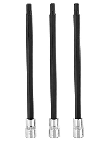 Image of BRAZEN 5mm Hex Bit Socket /Allen Driver Three Pack (1 /4 inch Drive, Long)