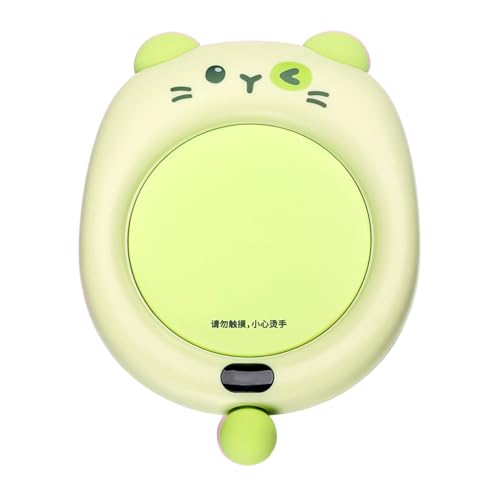 コーヒーカップウォーマー - ポータブル漫画電気飲料ウォーマー、スマートマグヒーター | コーヒーカップウォーマー冬用加熱パッド 、紅茶、水、ミルク、チョコレートドリンク、デスクトップドリンクホームオフィス、コンパクトプレートギフトフレンド用