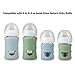 PandaEar 4 Pack Silicone Sleeves for Philips Avent Natural Glass Baby Bottles (2 x 4oz & 2 x 8oz), BPA-Free Shatterproof Covers, Heat Resistant, Anti-Slip Grip, Fits 4oz & 8oz Avent Glass Bottles