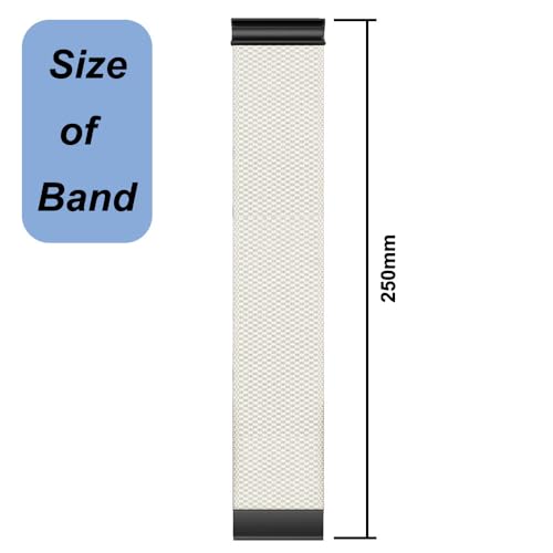 Emilydeals Bands for Whoop 4.0 - Replacement Nylon Knit Watch Strap Wristband with U-shaped Metal Frame Fitness & Activity Tracker Accessories