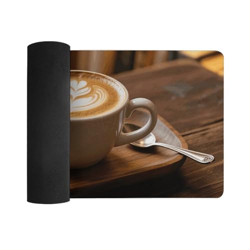 Desk Pad Protector 24x12 Inch Extended Coffee Keyboard Mouse Mat miniatura 3
