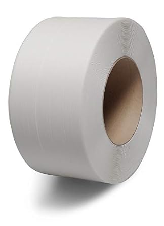 VIJAYCO PP Strapping Roll 100% Virgin Grade 6mm * 4000 Mtrs for Automatic Box Strapping Machine - White Coloured ?