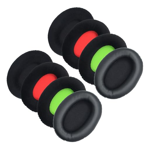 Zerodeko 4 Pairs Detachable Oval Ear Pads Replacement Headset Cushions, Soft Headphone Cushion Covers for Music and Calls, Compatible Earphone Accessories