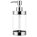 Seifenspender Edelstahl und Acryl Duschgelspender Seifendosierer Flüssigseifen Lotions Pumpspender für Badezimmer Küchenspüle Büro Hotel für Abwaschen Flüssige Handseife Duschgel (300ml Gebürstet)