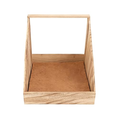 Caisse de pose pour poules – En bois avec coussinets et cintre pour pondre des œufs, pour l'hiver volailles, ferme, cailles, poulaillers, maison