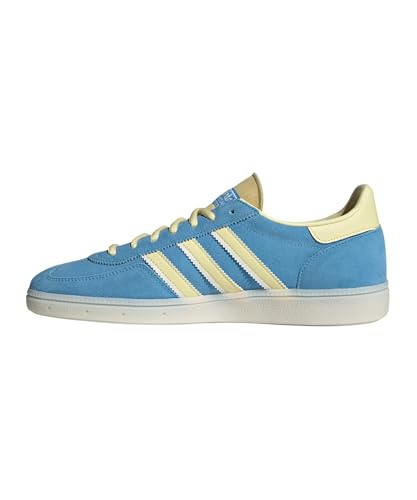 Image of adidas Handball Spezial Men's Sneakers, Semi Blue Burst /Almost Yellow /Crystal White, Size 11