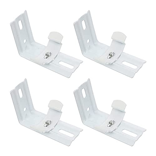 Vynetra Vertical Blind L Bracket Curtain Vertical Blind Bracket Clips For Shutters Headrails 1.5inch Mounting Bracket