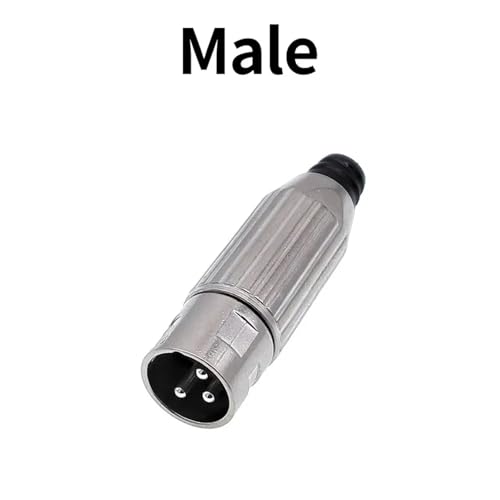 Conector XLR de 3 pines macho para reparar cables de audio y micrófono 2