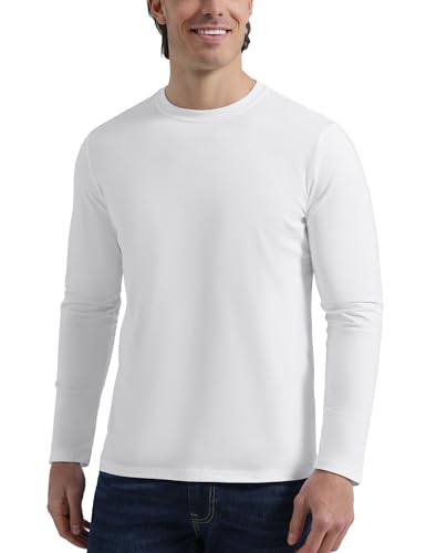 T-shirt en bambou uni à col rond Pioneer Camp blanc pour homme