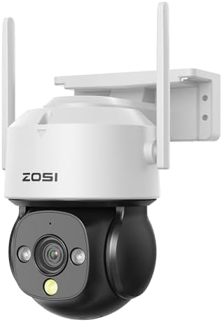 ZOSI C290 200万画素 屋外防犯カメラ 屋外PTスマートネットワークカメラ 動体検知 人型検知 車両検知 ビデオ再生 音...