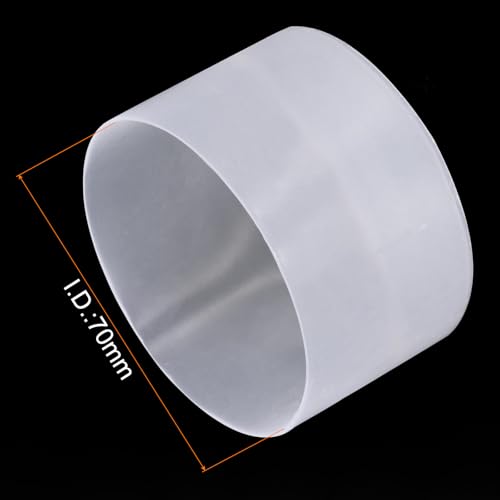 Image of uxcell 2pcs Rubber End Caps 70mm ID Vinyl Round Tube Bolt Cap Cover Screw Thread Protectors Clear, 40mm Height