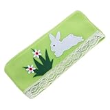 HOLIDYOYO Porta Pañuelos Rectangular de Pascua con Diseño de Decorativa de Felpa para Cajas de Pañuelos Dispensador Práctico y Fácil de Cambiar para Hogar Baño y Oficina Farmhouse