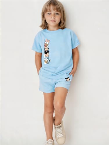 Image of minicult kids Kids Cotton Shorts and Matching Tshirt Coord clothing set with Cute Prints Clothing Set (200gsm Cotton Fabric)(pack of 2)