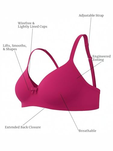 Image of Saforia Cuddlecot Cotton Padded T-Shirt Bra for Women | Wire-Free Full Coverage Bra | Breathable Soft Cotton Everyday Bra | Seamless Comfort Innerwear