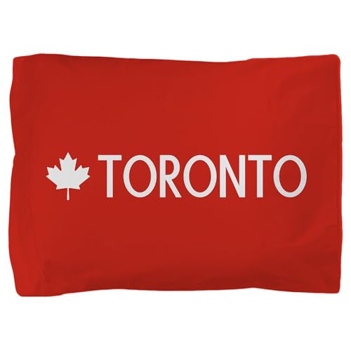 CafePress Toronto (White Maple Leaf) Pillow Sham, 20" x 30"