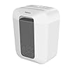 Fellowes FS-9C Distruggidocumenti, Taglio Incrociato, 9 Fogli, P4, Cestino 17L, Blocco di Sicurezza, 31 Fogli/Min, Alta Sicurezza per Casa e Ufficio, Silenzioso, Bianco