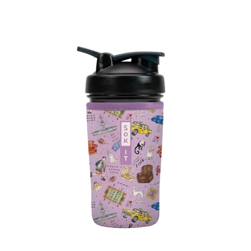 Sok It BotlSok Protein Blender Shaker Bottle Sleeve Insulated Neoprene Cover (The One Where, Fits 24oz Blender)