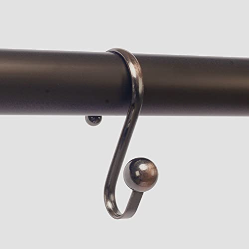 Oil Rubbed Bronze Shower Curtain Rings Hooks Rustproof Shower Curtain Hooks Rings, Set Of 12 #TOP4